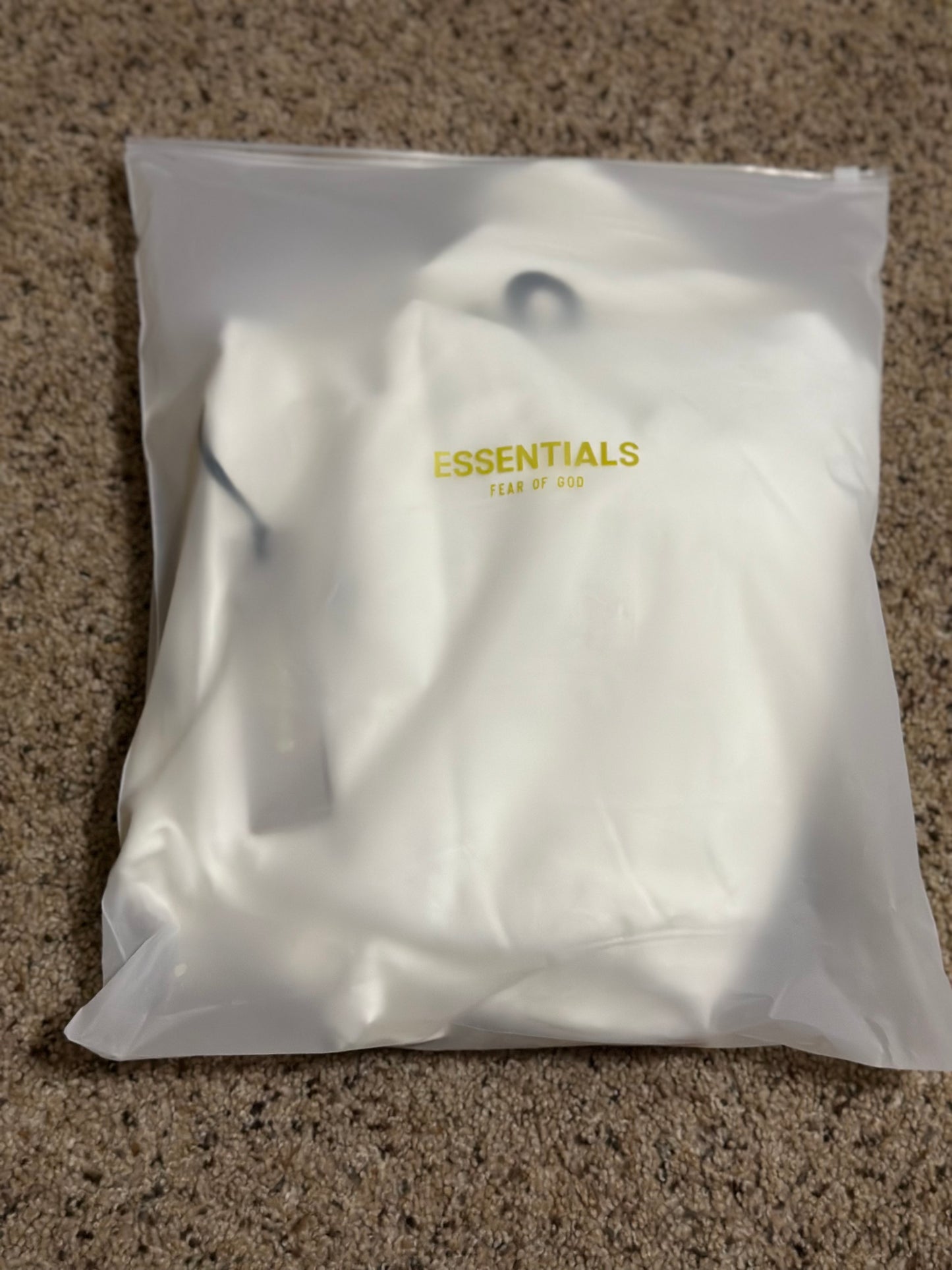 White Essentials Fear of God Hoodie
