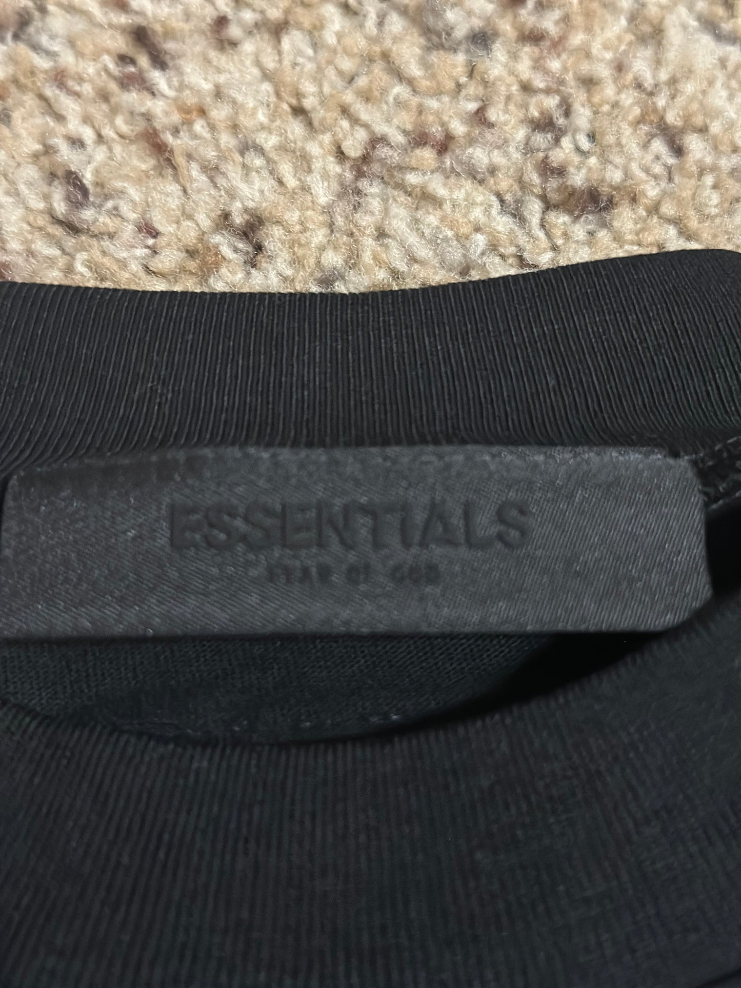 Jet Black Essentials Fear of God Crewneck