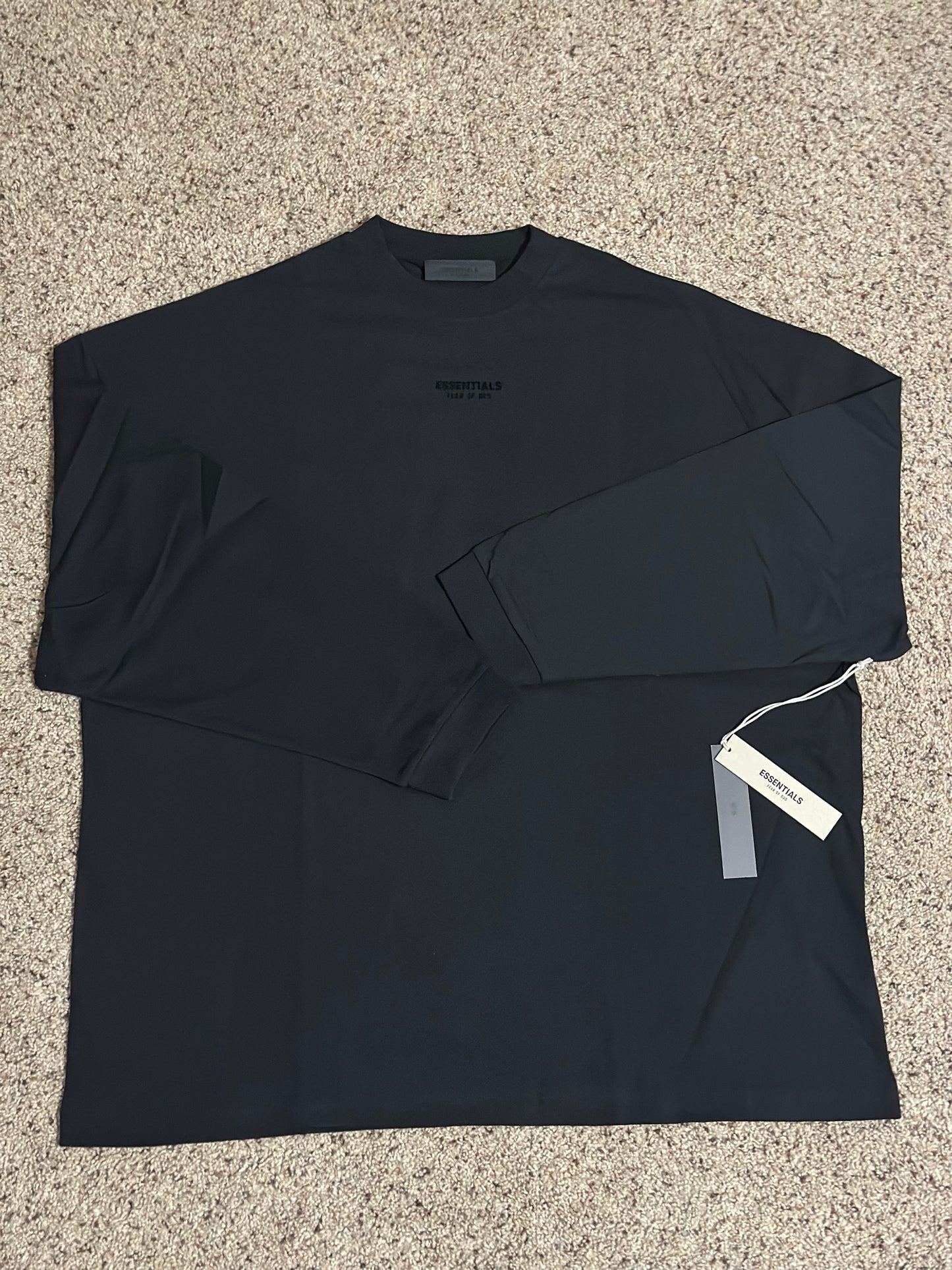 Jet Black Essentials Fear of God Crewneck