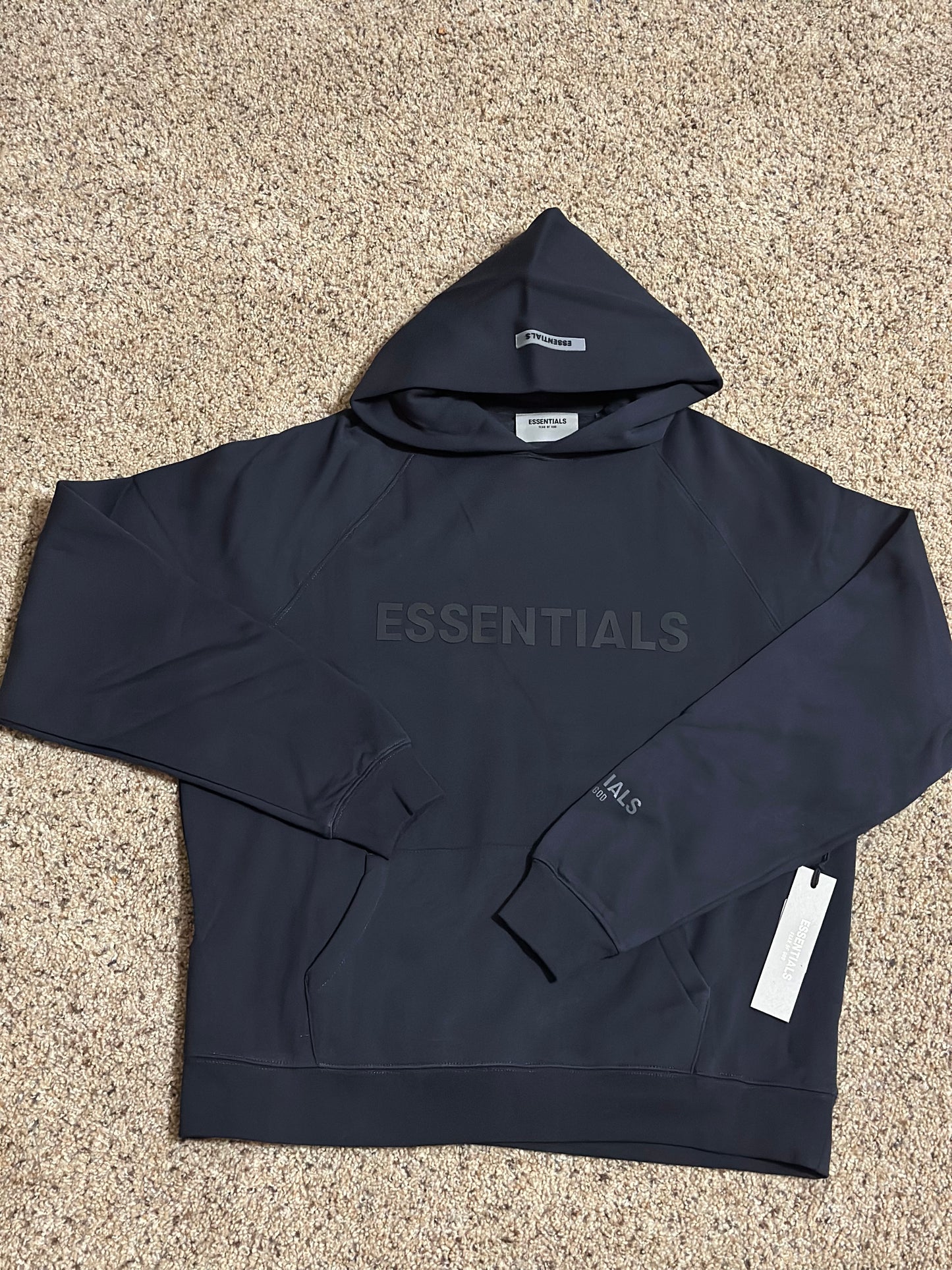 Navy Blue Essentials Fear of God Hoodie
