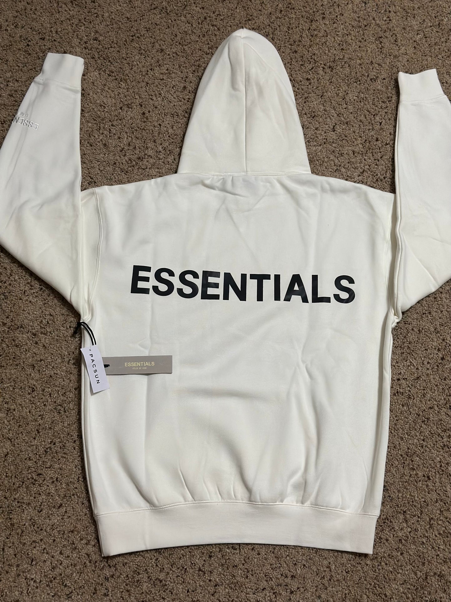 White Essentials Fear of God Hoodie